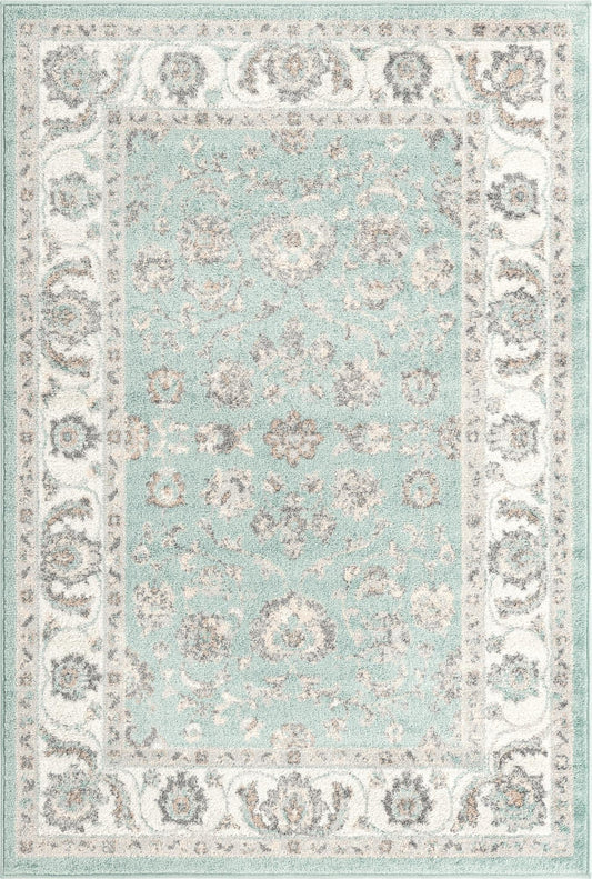 Adriana Terrace Collection Area Rug -  Positano (Aqua) Rectangle Aqua  lifestyle 2