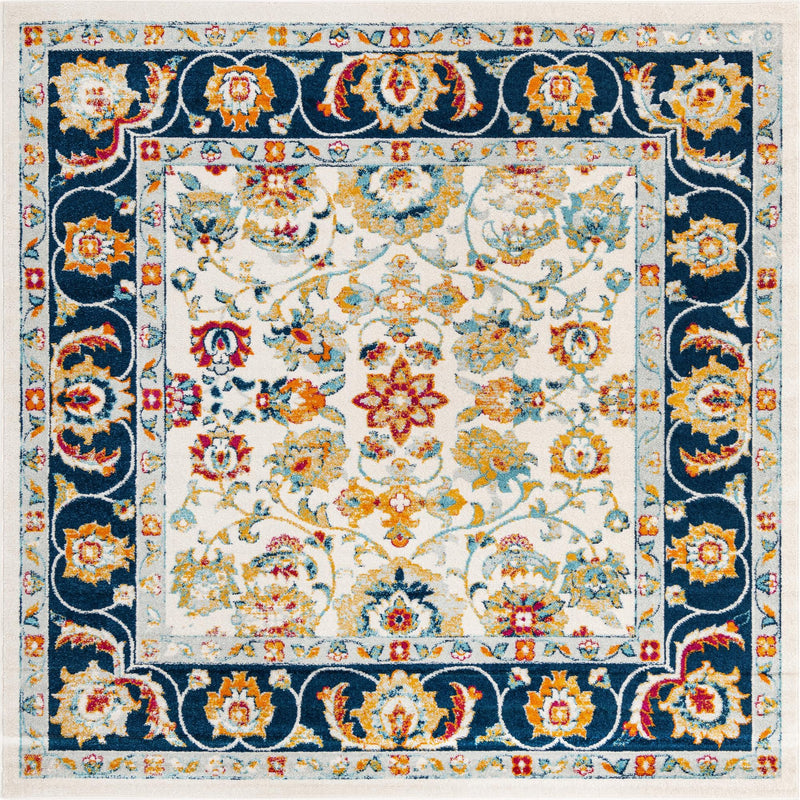 Adriana Terrace Collection Area Rug -  Positano (Multi) Square Multi  lifestyle 3