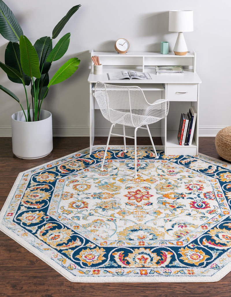 Adriana Terrace Collection Area Rug -  Positano (Multi) Octagon Multi  lifestyle 18