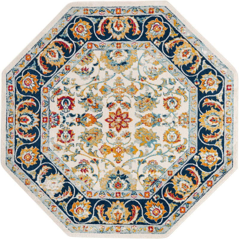 Adriana Terrace Collection Area Rug -  Positano (Multi) Octagon Multi  lifestyle 4