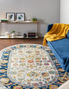 Adriana Terrace Collection Area Rug -  Positano (Multi) Oval Multi  lifestyle 12
