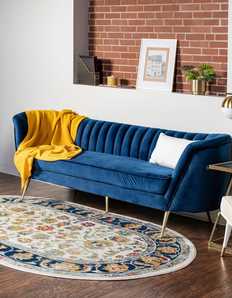 Adriana Terrace Collection Area Rug -  Positano (Multi) Oval Multi  lifestyle 17