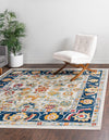 Adriana Terrace Collection Area Rug -  Positano (Multi) Square Multi  lifestyle 8