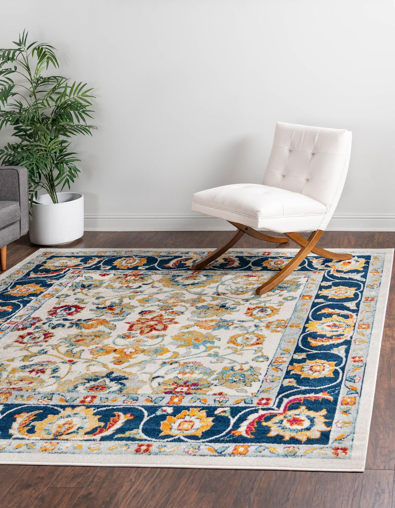 Adriana Terrace Collection Area Rug -  Positano (Multi) Square Multi  lifestyle 8