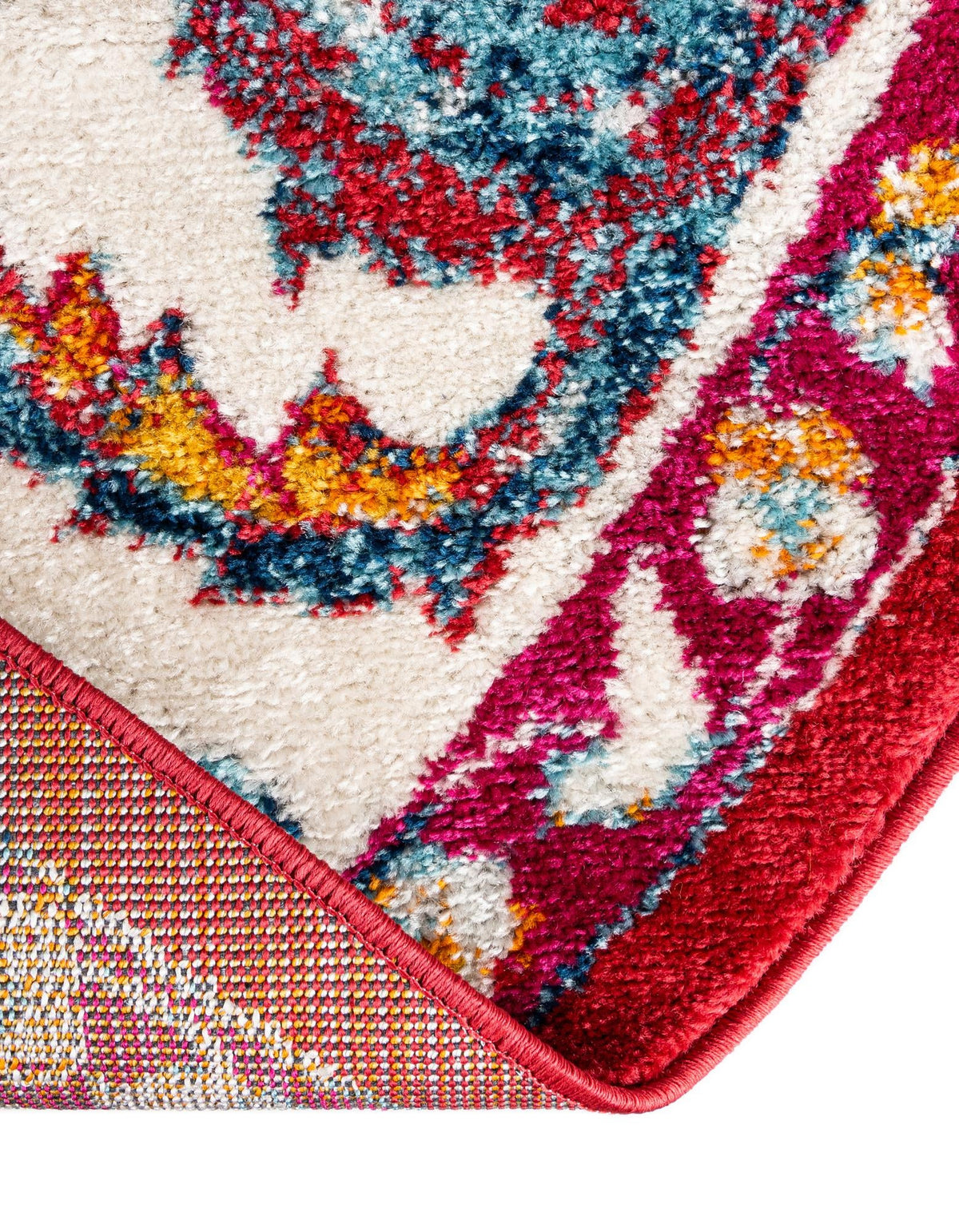 Adriana Terrace Collection Area Rug -  Positano (Magenta) Oval Magenta  lifestyle 41
