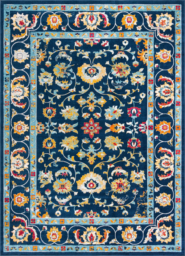 Adriana Terrace Collection Area Rug -  Positano (Navy Blue) Rectangle Navy Blue Main