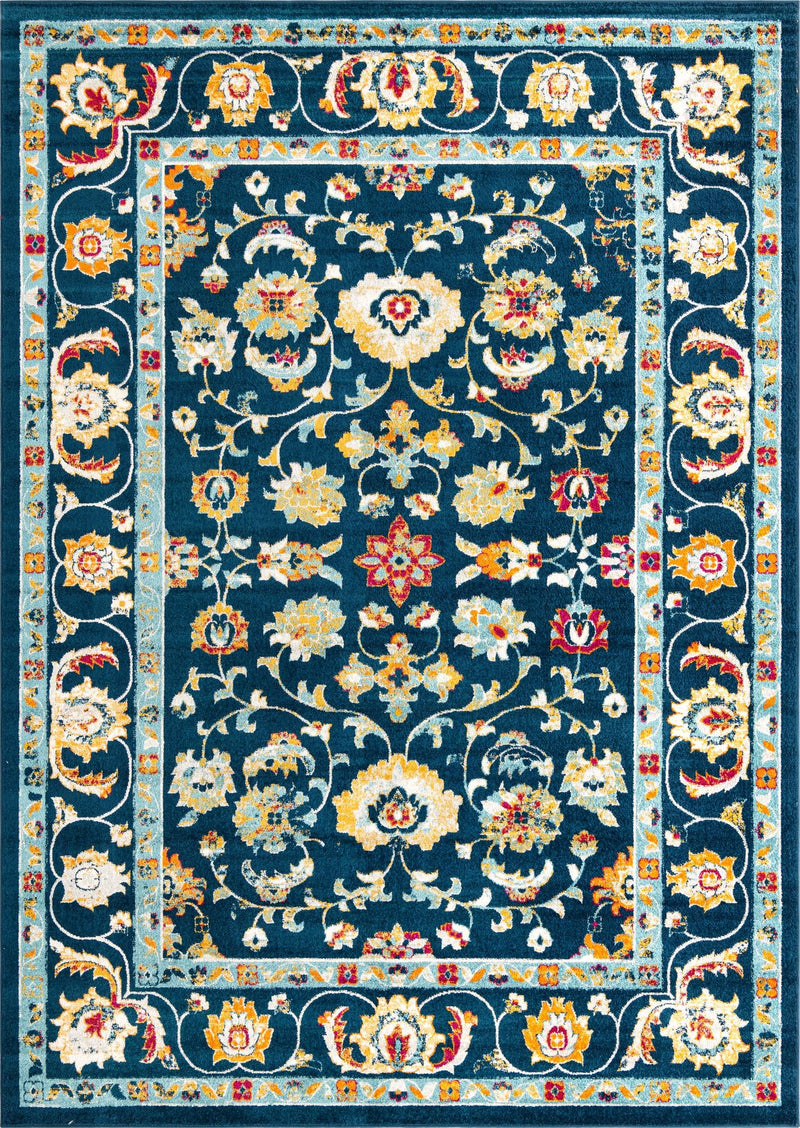 Adriana Terrace Collection Area Rug -  Positano (Navy Blue) Rectangle Navy Blue  lifestyle 2