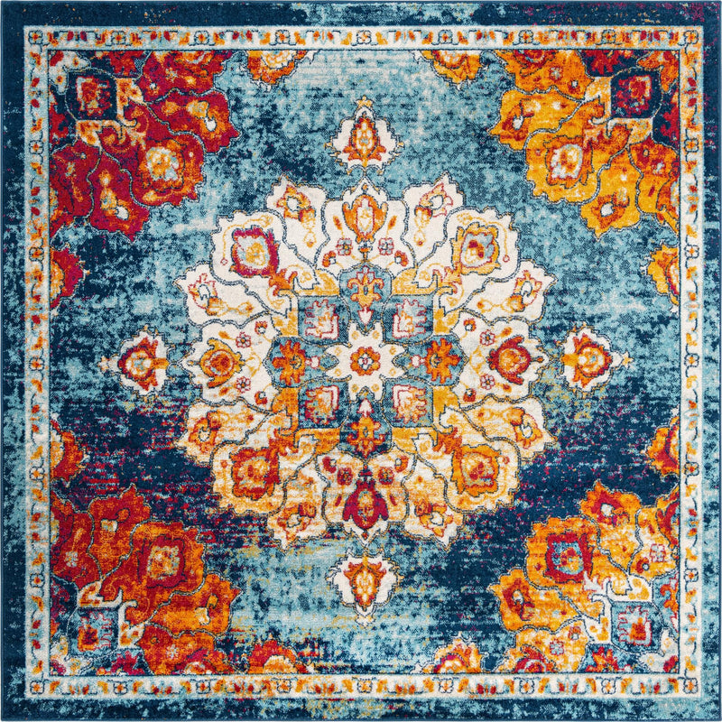 Beverly Grove Collection Area Rug - Melrose (Multi) Square Multi  lifestyle 44