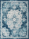 Beverly Grove Collection Area Rug - Melrose (Navy Blue) Rectangle Navy Blue  lifestyle 2