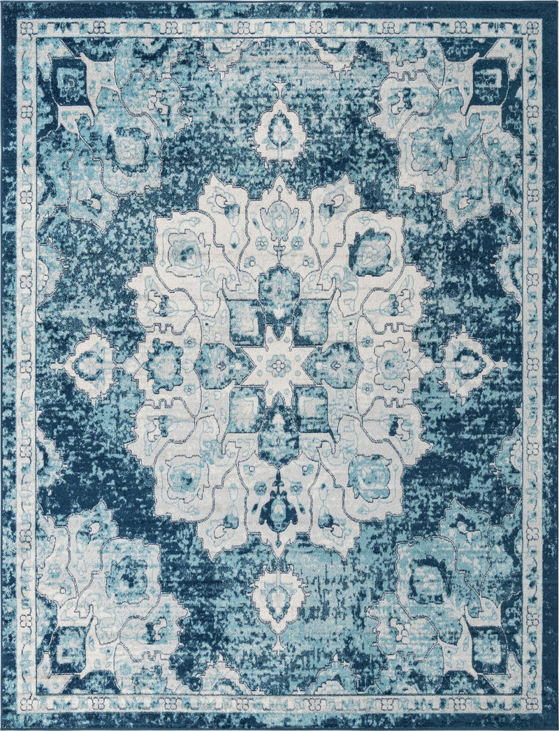Beverly Grove Collection Area Rug - Melrose (Navy Blue) Rectangle Navy Blue  lifestyle 2