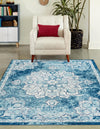 Beverly Grove Collection Area Rug - Melrose (Navy Blue) Rectangle Navy Blue  lifestyle 3