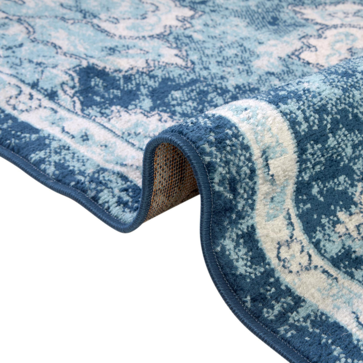 Beverly Grove Collection Area Rug - Melrose (Navy Blue) Rectangle Navy Blue  lifestyle 9