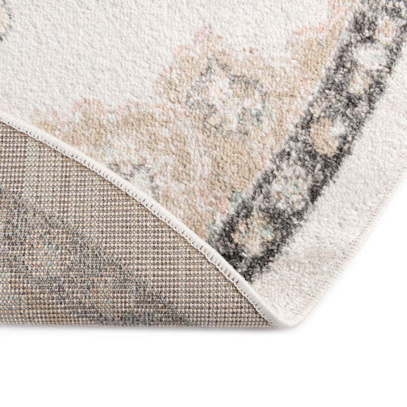 Beverly Grove Collection Area Rug - Melrose (Ivory) Round Ivory  lifestyle 44