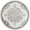 Beverly Grove Collection Area Rug - Melrose (Ivory) Round Ivory  lifestyle 43