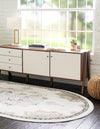 Beverly Grove Collection Area Rug - Melrose (Ivory) Oval Ivory  lifestyle 21