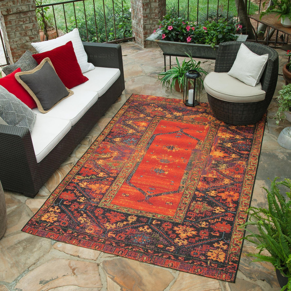 Safari Escape Rugs Collection Area Rug - Serengeti Rectangle Multi  lifestyle 9