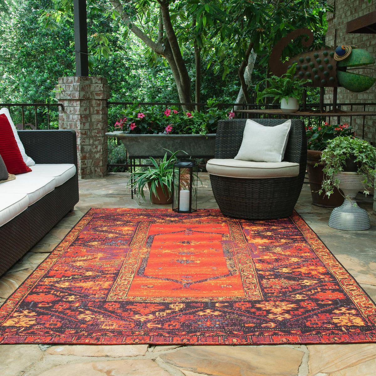 Safari Escape Rugs Collection Area Rug - Serengeti Rectangle Multi  lifestyle 10