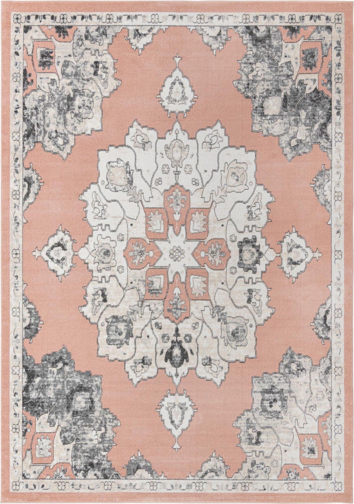 Beverly Grove Collection Area Rug - Melrose (Rose) Rectangle Rose Main