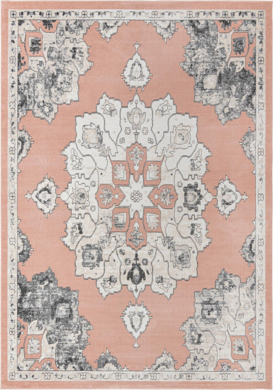 Beverly Grove Collection Area Rug - Melrose (Rose) Rectangle Rose Main