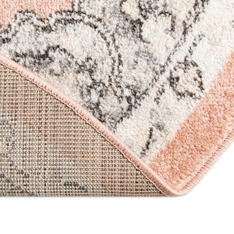 Beverly Grove Collection Area Rug - Melrose (Rose) Round Rose  lifestyle 50