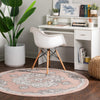 Beverly Grove Collection Area Rug - Melrose (Rose) Round Rose  lifestyle 85