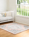 Beverly Grove Collection Area Rug - Melrose (Rose) Square Rose  lifestyle 26