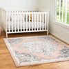 Beverly Grove Collection Area Rug - Melrose (Rose) Square Rose  lifestyle 81