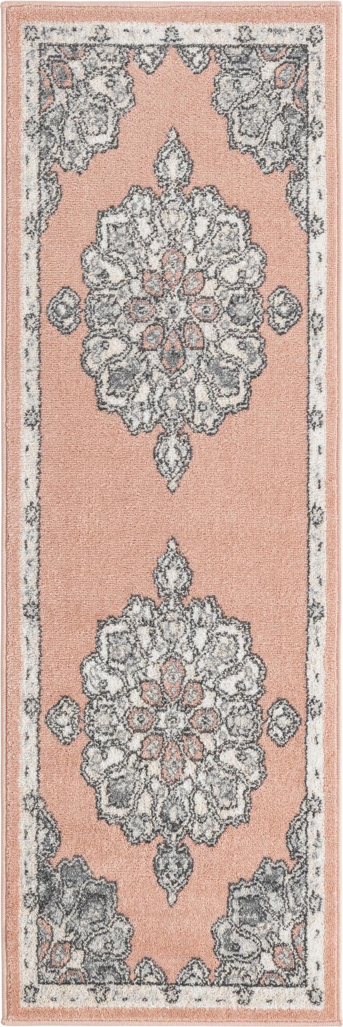 Beverly Grove Collection Area Rug - Melrose (Rose) Runner Rose  lifestyle 19