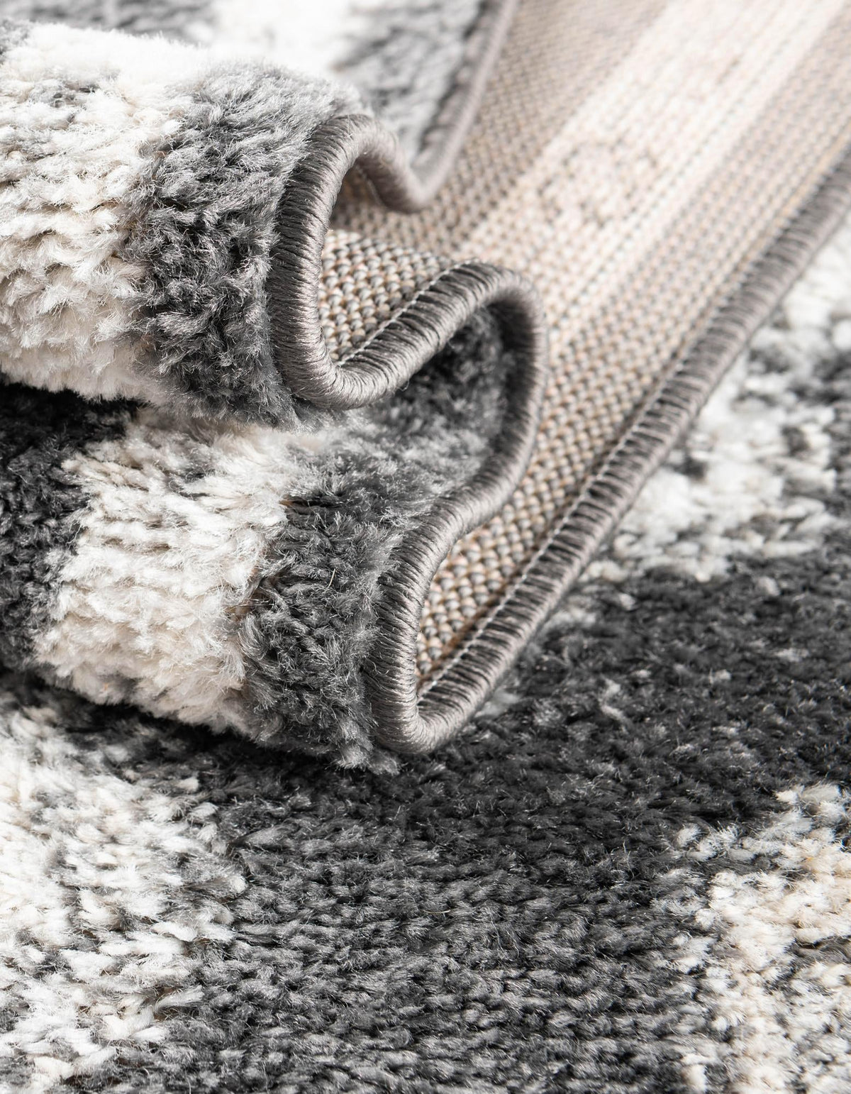 Beverly Grove Collection Area Rug - Melrose (Charcoal) Octagon Charcoal  lifestyle 29
