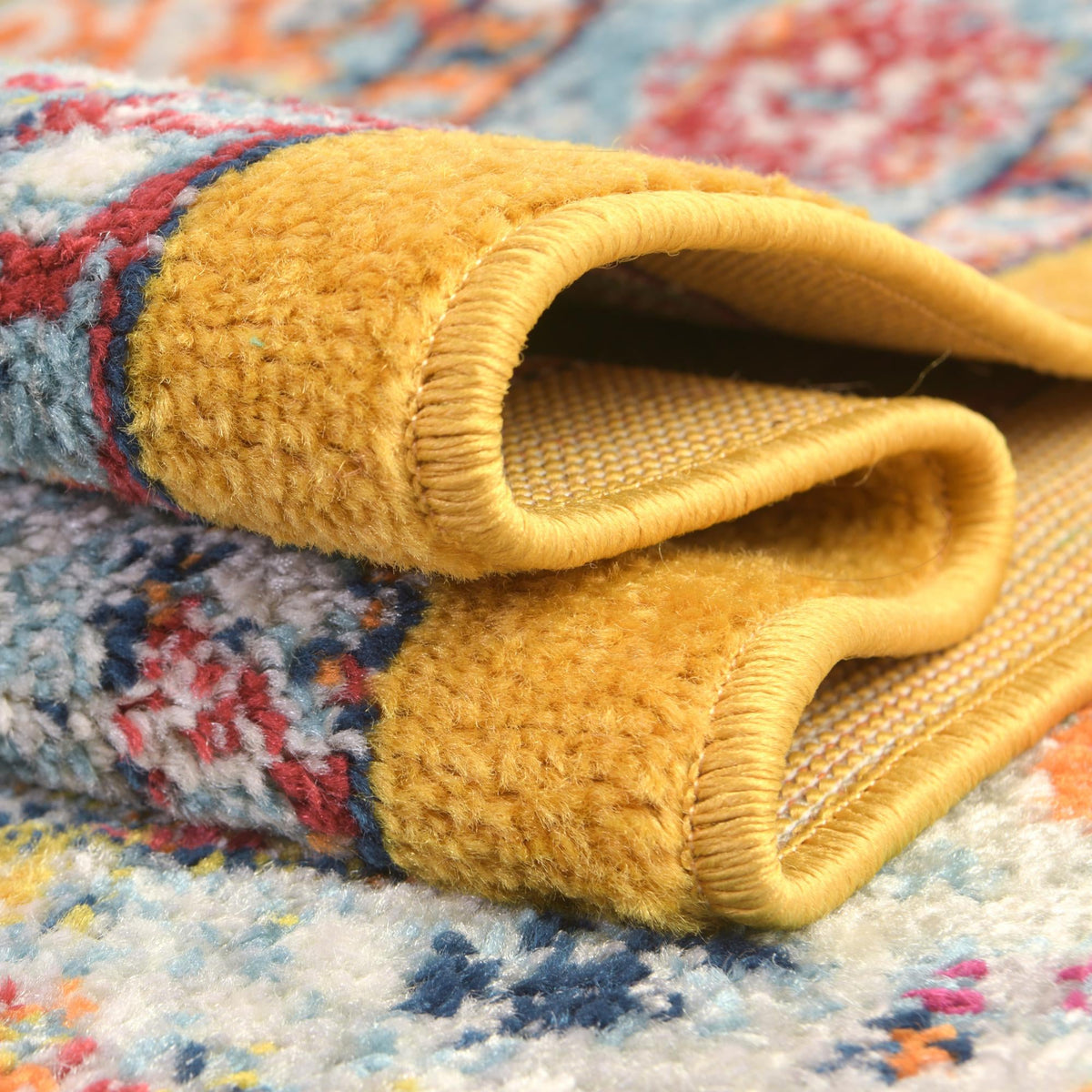 Beverly Grove Collection Area Rug -  Fairfax (Yellow) Rectangle Yellow  lifestyle 12