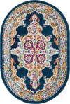 Beverly Grove Collection Area Rug -  Fairfax (Navy Blue) Oval Navy Blue  lifestyle 11