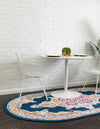 Beverly Grove Collection Area Rug -  Fairfax (Navy Blue) Oval Navy Blue  lifestyle 21