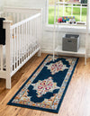 Beverly Grove Collection Area Rug -  Fairfax (Navy Blue) Runner Navy Blue  lifestyle 18