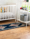 Beverly Grove Collection Area Rug -  Fairfax (Navy Blue) Runner Navy Blue  lifestyle 23