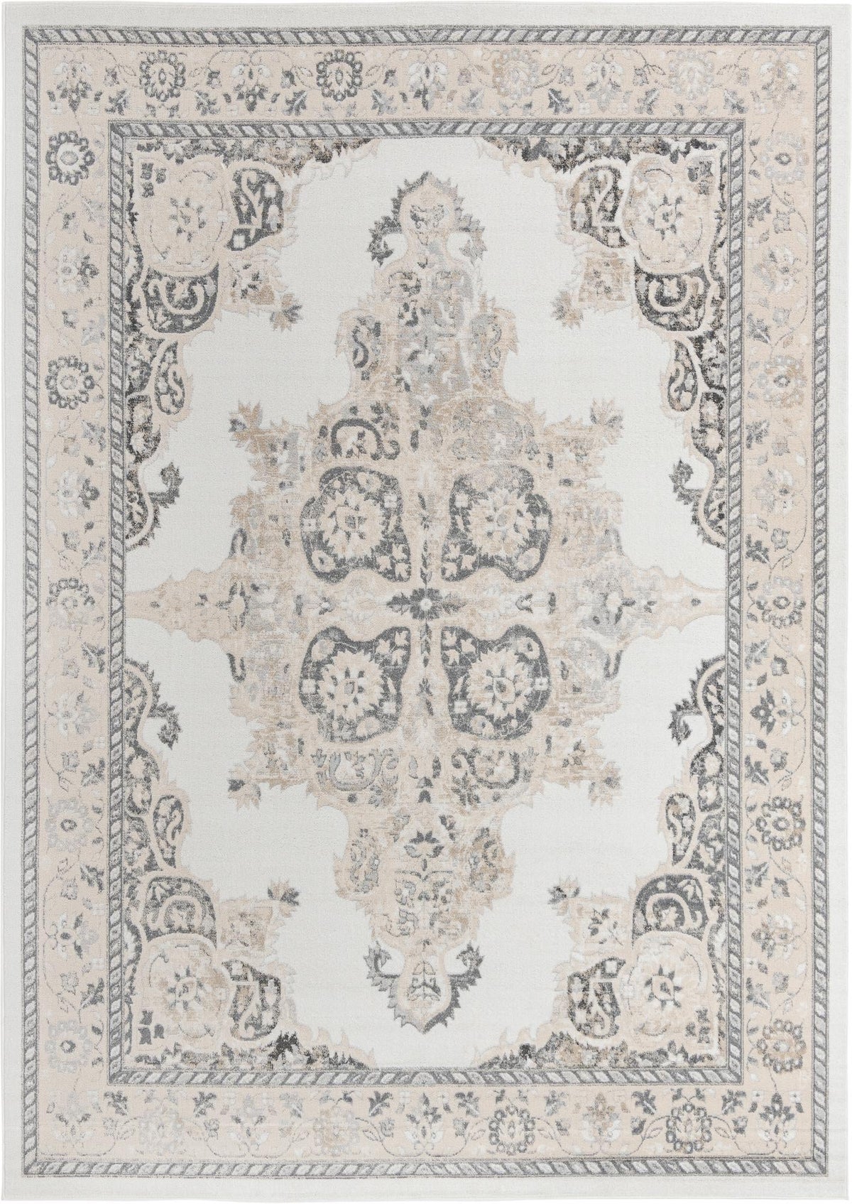 Beverly Grove Collection Area Rug -  Fairfax (Ivory) Rectangle Ivory Main