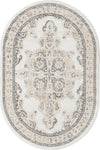 Beverly Grove Collection Area Rug -  Fairfax (Ivory) Oval Ivory  lifestyle 11