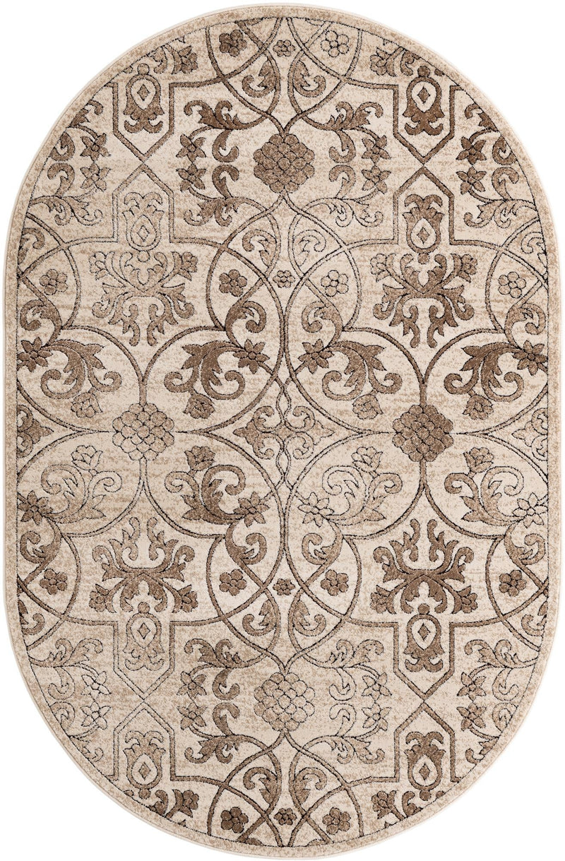 Andes Summit Collection Area Rug -  Merida Oval Dark Beige  lifestyle 28