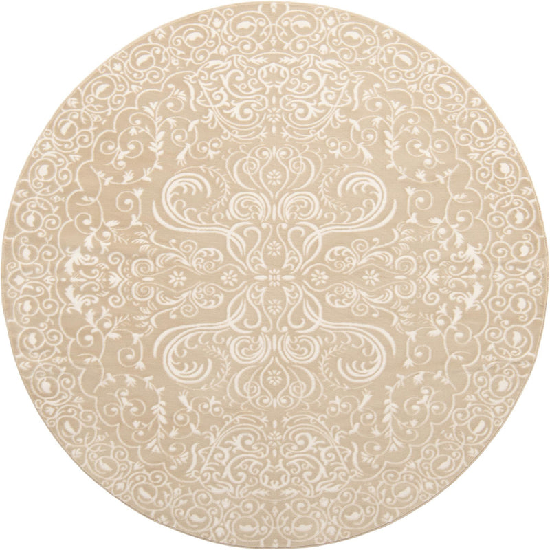Andes Summit Collection Area Rug -  Lanín Round Beige  lifestyle 42