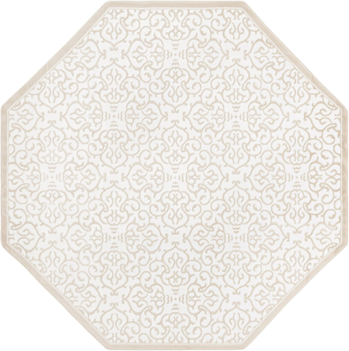 Andes Summit Collection Area Rug -  Pichincha Octagon Snow White  lifestyle 15