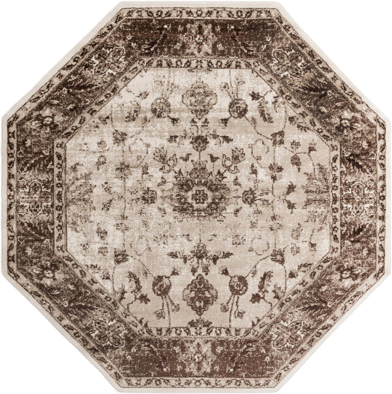 Andes Summit Collection Area Rug -  Aconcagua Octagon Cream  lifestyle 15