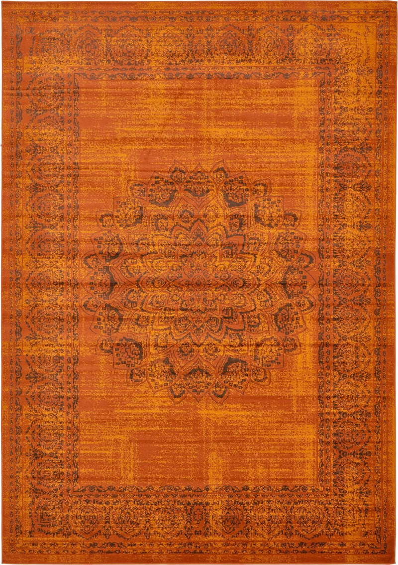 Ankara Elegance Collection Area Rug -  Mardin (Terracotta) Rectangle Terracotta  lifestyle 2