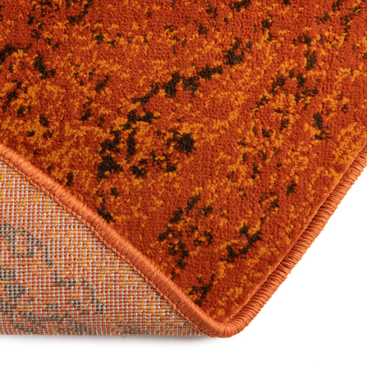 Ankara Elegance Collection Area Rug -  Mardin (Terracotta) Round Terracotta  lifestyle 35