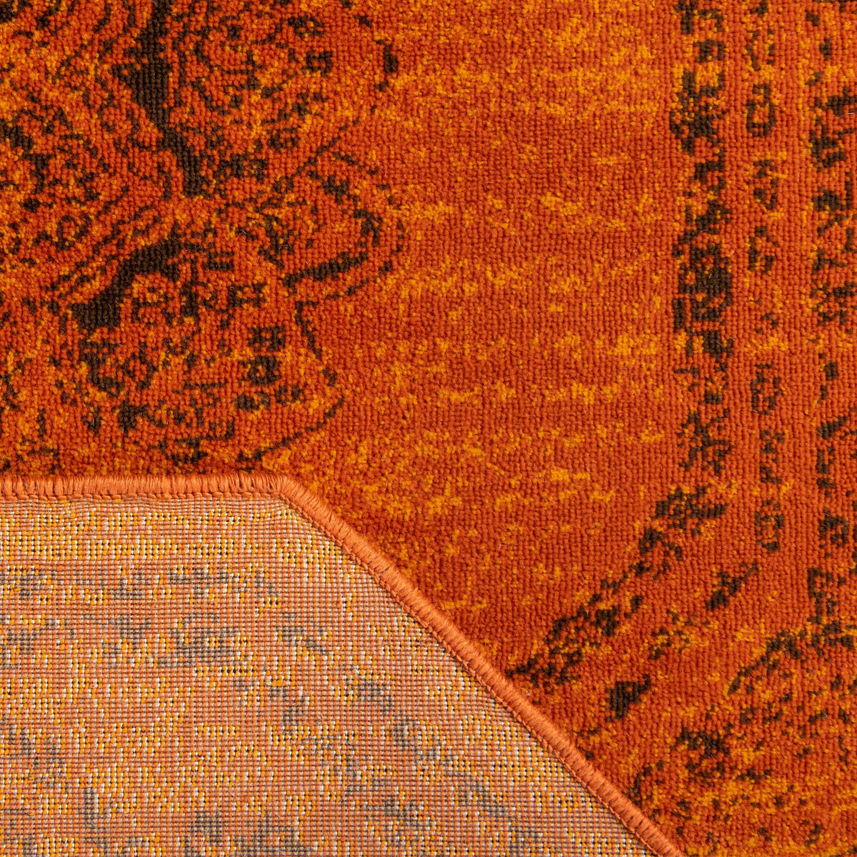 Ankara Elegance Collection Area Rug -  Mardin (Terracotta) Octagon Terracotta  lifestyle 22