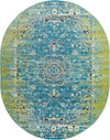 Ankara Elegance Collection Area Rug -  Antalya Oval Blue  lifestyle 11