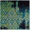 Ankara Elegance Collection Area Rug -  Pamukkale Square Blue  lifestyle 21