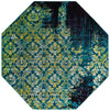 Ankara Elegance Collection Area Rug -  Pamukkale Octagon Blue  lifestyle 23