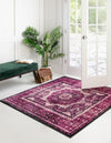 Ankara Elegance Collection Area Rug -  Konya (Lilac) Square Lilac  lifestyle 22