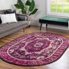 Ankara Elegance Collection Area Rug -  Konya (Lilac) Oval Lilac  lifestyle 79