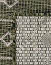 Garden Lattice Oasis Collection Area Rug -  Pergola (Green) Square Green  lifestyle 11