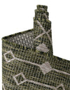 Garden Lattice Oasis Collection Area Rug -  Pergola (Green) Square Green  lifestyle 14